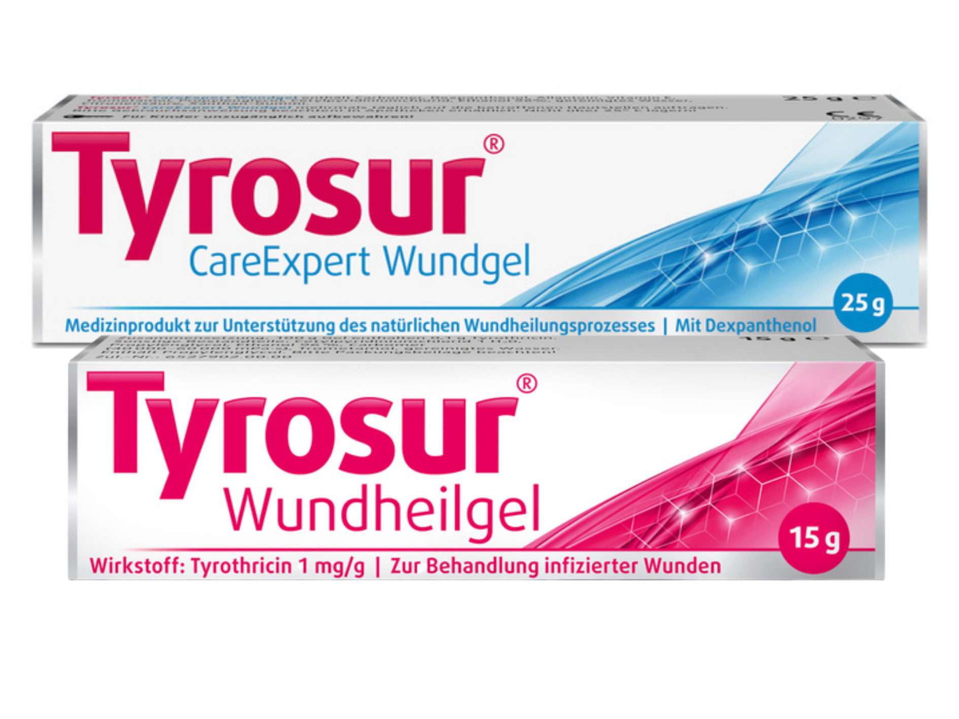 Sparset Wundversorgung - TYROSUR Wundheilgel 15 g + TYROSUR CareExpert Wundgel 25 g